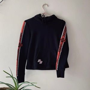 Harley Davidson Hoodie With Writing On Sleeves